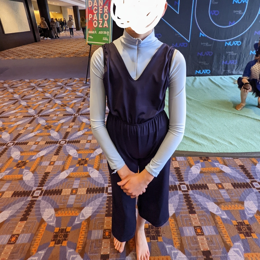 Artistic Dance Designs Semi-Custom Blue Contemporary Dance Costume: Large Child